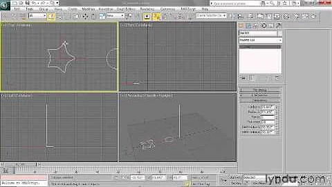 3ds Max Essential Training 03 Converting a shape to an editable spline