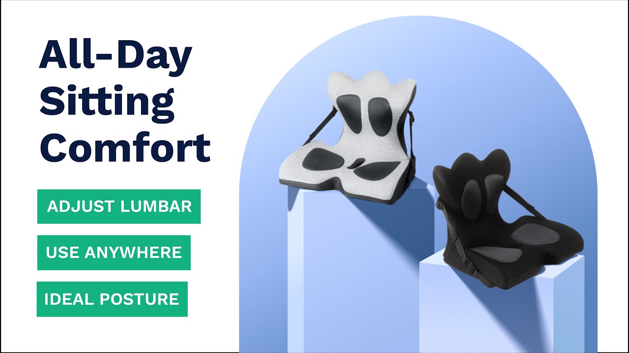 Lifted Lumbar™️ DoctorDeveloped Seat Cushion for Better Posture 💻 ️ 🚘