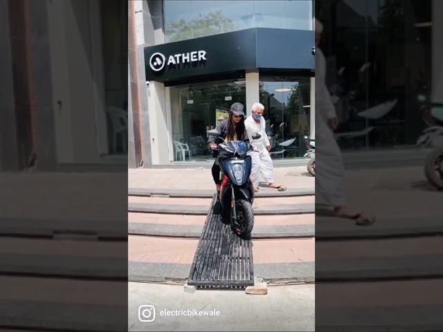 When you switch your petrol scooter with an electric one 😂 class=