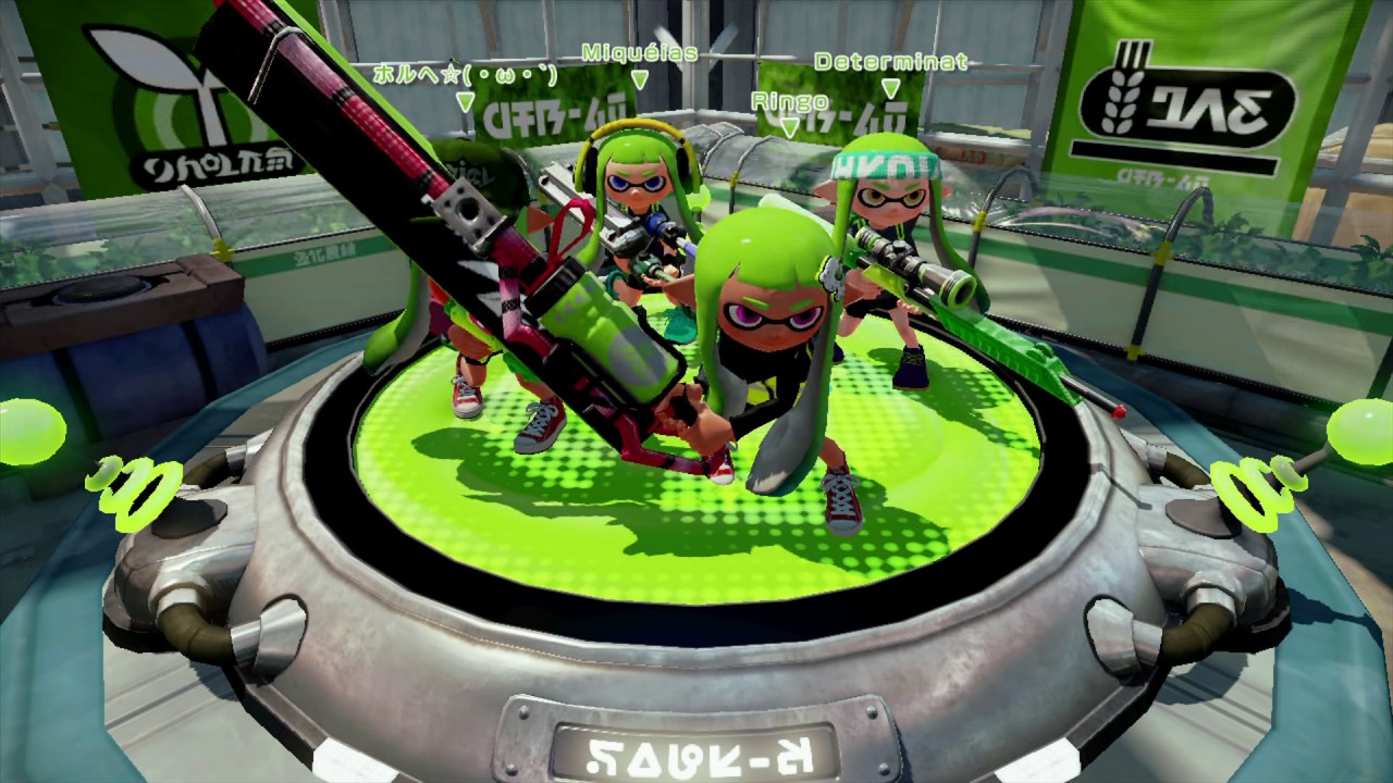 Splatoon Quad Squad with Ika Aki, ホルヘ (horuhe), Minqueias, Ev'ny, ci Storms, & Shuckster