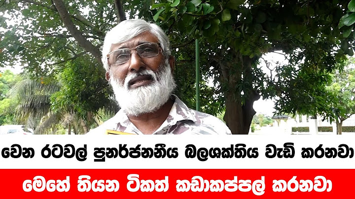 වෙන රටවල් පුනර්ජනනීය බලශක්තිය වැඩි කරනවා. මෙහේ ඒක කඩාකප්පල් කරනවා