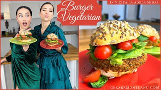 Burger Vegetarian/Vegan cu quinoa și fasole neagră (Alături de Adela Mihai- actriță)