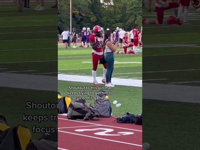 He knows football isn’t forever… BUT SHE CAN BE 😍❤️ #shorts class=