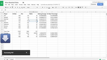 Exporting PDF Files: Introduction to Programming with Google Sheets 03-E
