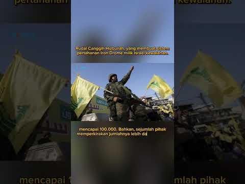 Rudal Canggih Hizbullah, yang membuat sistem pertahanan Iron Drome milik Israel kewalahan 