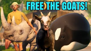 I Freed the CRAZY Zoo Animals in Goat Simulator 3!! screenshot 4