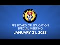 School board meeting january 31 2023