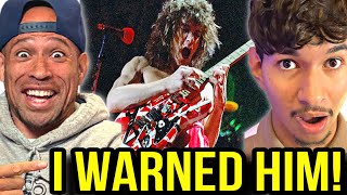Introducing 20Yr Old RAPPER to Eddie Halen Eruption Guitar Solo!