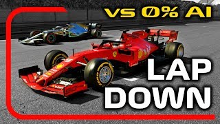 Can You Beat 0% AI from being A LAP DOWN on the F1 2019 Game?!