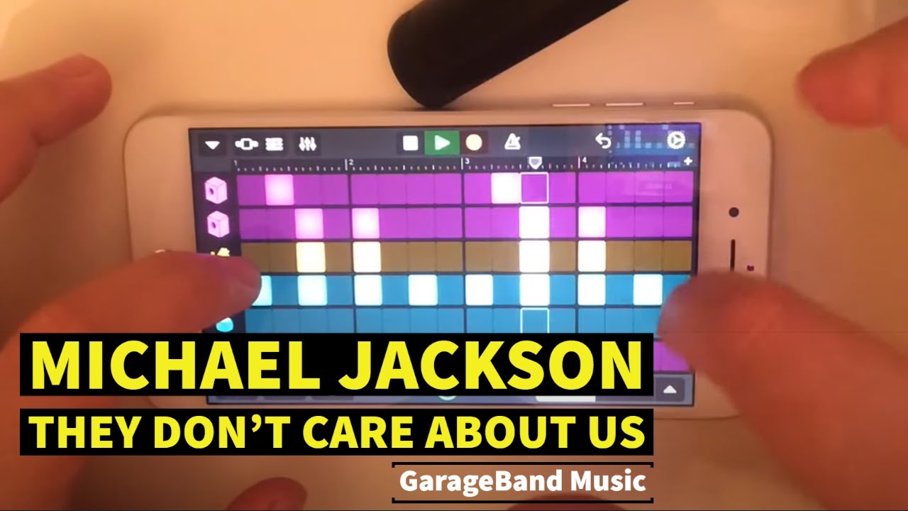 Playing “Michael Jackson - They Don’t Care About Us” Music on iPhone (GarageBand)