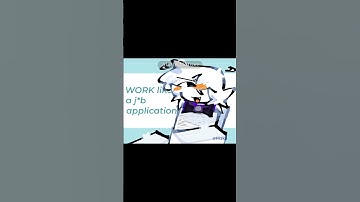 Work like a job application animation meme ✌️🤣 TW: JOBS 🥀