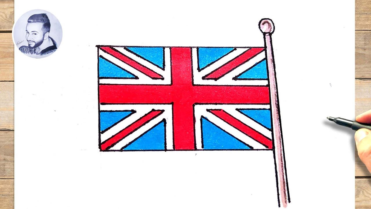 Dessiner L'union Jack Cm2 Page De Garde Anglais Comment dessiner l union jack - YouTube