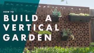 How To Make A Vertical Wall Garden