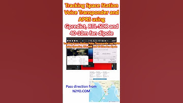 Tracking Space Station Voice Transponder and APRS using Gpredict, RTL-SDR and 40-10m fan dipole