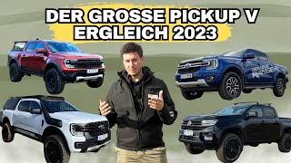 Der Große Pickup Vergleich 2023/ Ford Ranger Raptor, Ford Ranger V6, Ford Ranger, VW Amarok