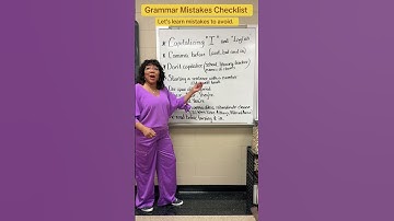 Checklist - Common grammar errors to avoid in your writing ✅