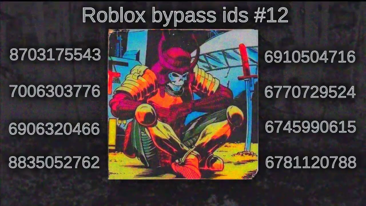 Roblox bypass ids 12 YouTube