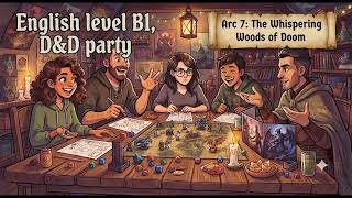 Daily English Story | D&D party |B1| Arc 7: The Whispering Woods of Doom (Chapters 1–5)