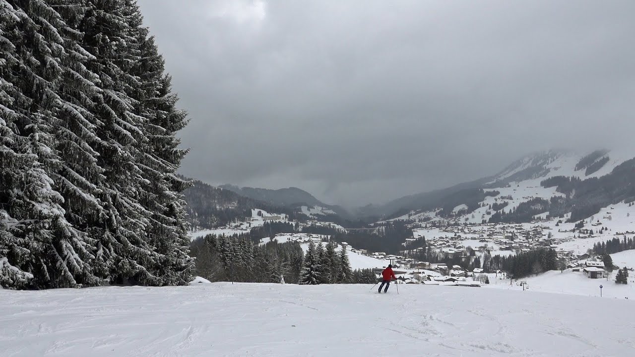 Skiën, Oberstdorf, Kleinwalsertal,Deel 3, Parsenn,Hirschegg, Heuberg, Mittelberg, Nog slechter weer!