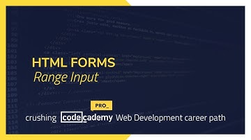 Crushing Codecademy PRO WEB DEVELOPMENT career path Challenge - Range Input