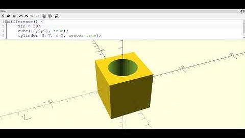 OpenSCAD Programming for Beginners Lesson 2-1
