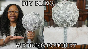 DIY BLING WEDDING BOUQUET | QUICK,& EASY BROOCH BOUQUET | DIY WEDDING DECOR IDEAS