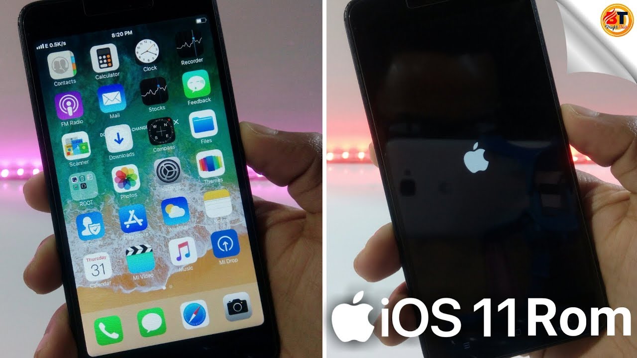 How To Install Ios 11 Rom On Redmi 4a Phone No Need Pc Youtube