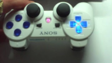 White Ps3 rapid fire controller with LEDs