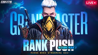 Grandmaster Live Rank Push Free Fire Telugu  - Munna Bhai is Live  - Telugu Gaming Live #MBG