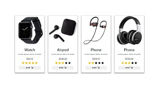 How To Build Responsive Ecommerce Product Cards Using HTML CSS & BOOTSTRAP