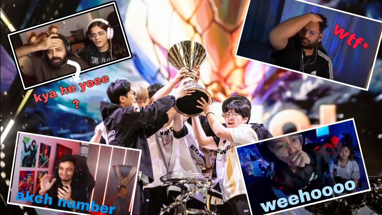Crazy reaction 🤯 🤐by streamers to EDG win 🎉🏆