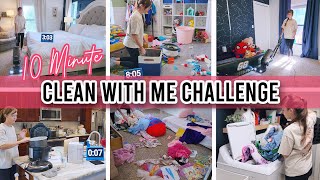 *NEW* CLEAN WITH ME CHALLENGE | HOW MUCH CAN YOU CLEAN IN 10 MINUTES? | SHELBY MARYBETH