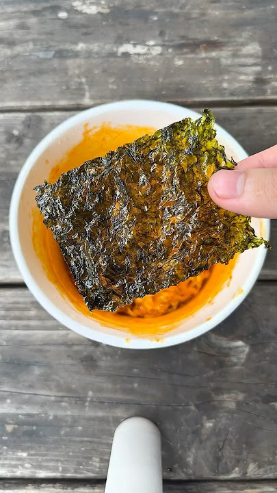 This Seaweed & Cheese Buldak Combo Hits Different #buldak #buldakramen #mukbang #korea #seaweed