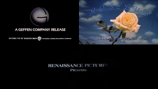 Combo Logos: The Geffen Film Company/Rosebud Releasing Corporation/Renaissance Pictures (1987)