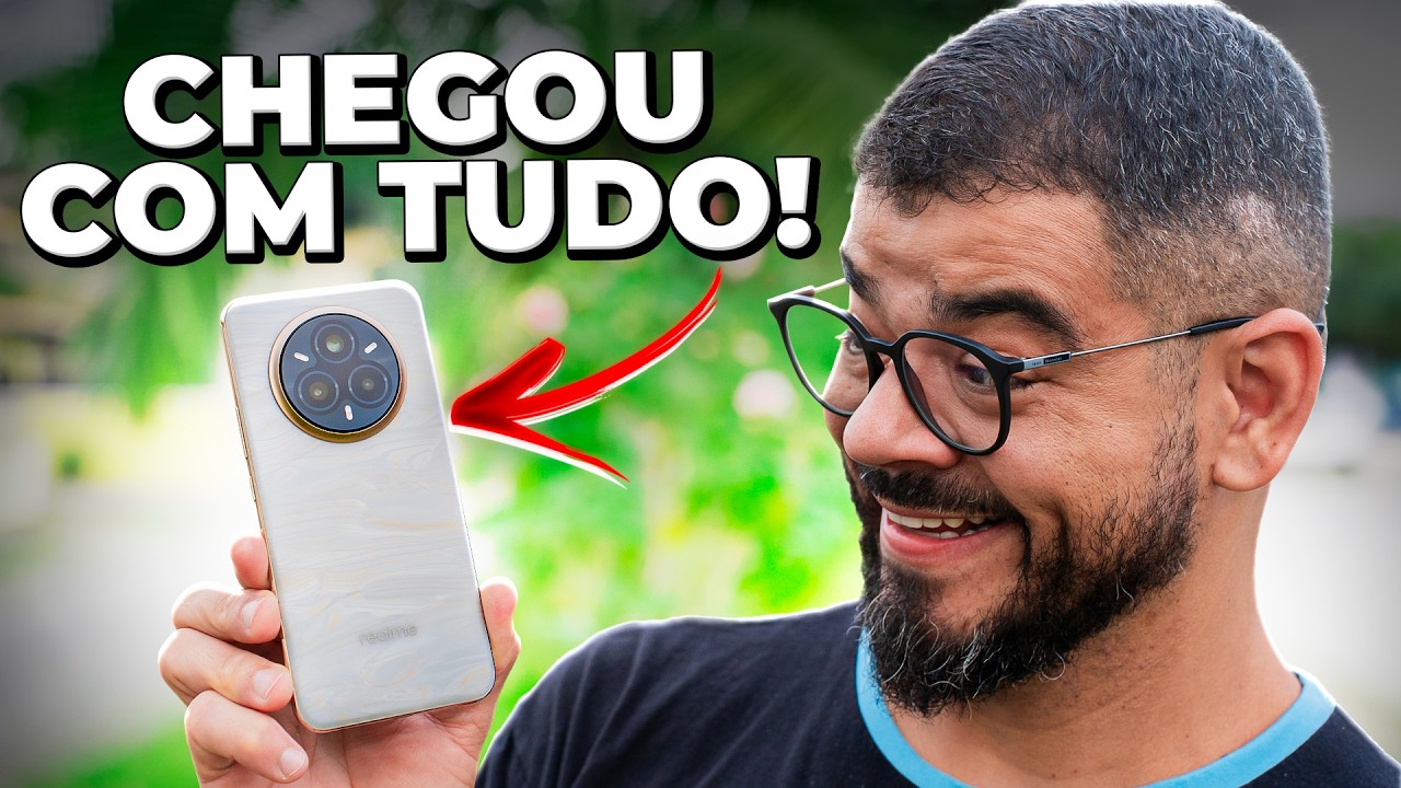 O CELULAR MÁGICO QUE MUDA DE COR! Realme 14 Pro Plus PARECE TOP DE LINHA! COMPLETO E BONITÃO!