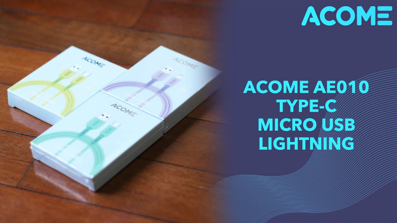 ACOME Kabel Warna-Warni AEM010/AEC010/AEL010 - Unboxing & Review