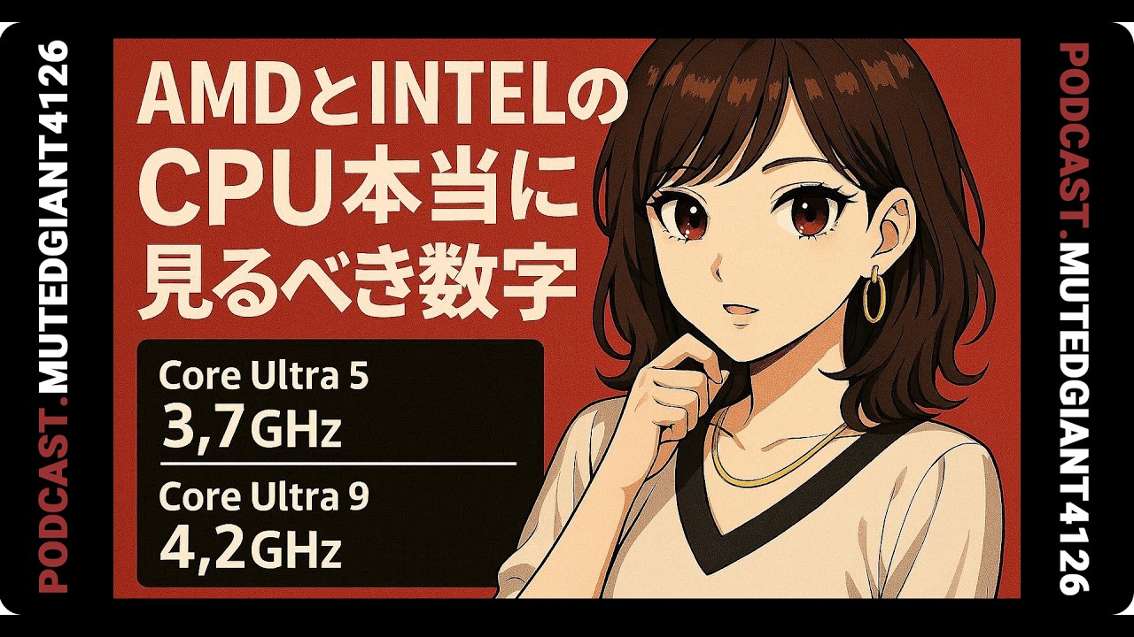 AMDとIntelのCPU、本当に見るべき数字｜MutedGiant4126