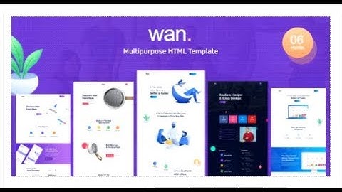Wan - Multipurpose HTML Template for Creative Agency & Startup | Themeforest Templates