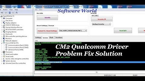 CM2 Qualcomm Driver Problem Fix Solution