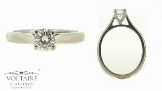 ER 2267 - Classic Four Claw Solitaire with Tapered Band