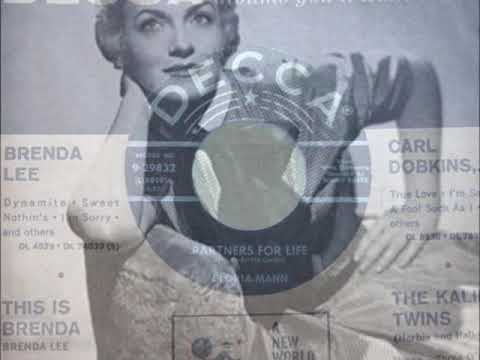 Partners For Life ~ Gloria Mann (1956) - YouTube