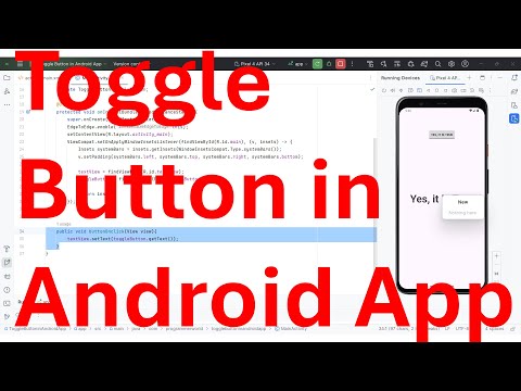 How to use Toggle button in Android app layout?