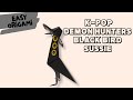 Easy Origami Black Bird Sussie | Step by Step Paper Folding (K-pop Demon Hunters)