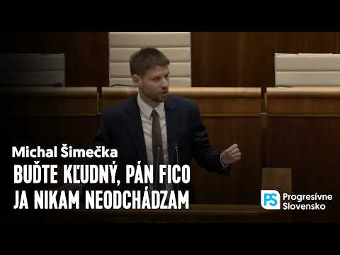 Buďte kľudný, pán Fico. Ja nikam neodchádzam | Michal ŠIMEČKA