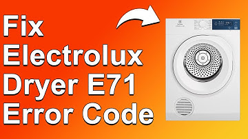 Electrolux Dryer E71 Error Code (Thermistor Error - Common Causes, And The Solution To The Error)