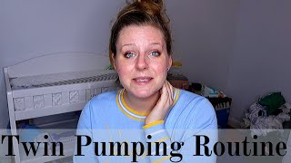 TWIN PUMPING &amp; FEEDING ROUTINE | PREPARING FOR TWINS