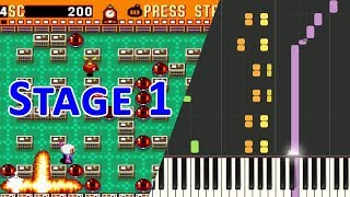 Piano - SNES Super Bomberman - Stage 1