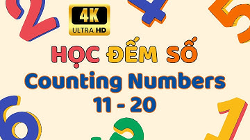 🔢 Bé Học Đếm Số Tiếng Anh Từ 11-20 | Counting 11-20 | Video 4K Sinh Động 🔢