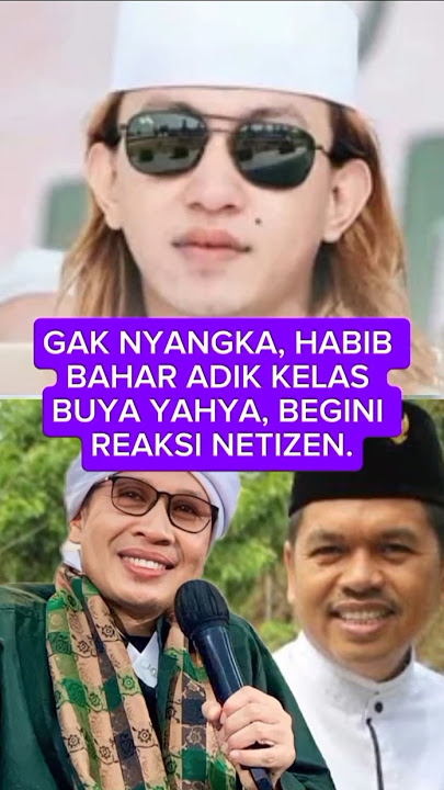 GAK NYANGKA, HABIB BAHAR ADIK KELAS BUYA YAHYA, BEGINI REAKSI NETIZEN. #dedimulyadi#habibbahar#short