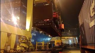 Cars Being Unloaded From Sitc Vessel At Port Chattogram Port Bangladesh